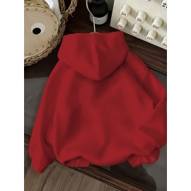 Women's Hoodie - Rich Red Religious Apparel Sweatshirt, Machine Washable Polyester Pullover for Church, Casual Attire & Cold Weather - Fall/Winter Clothing