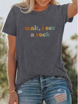 Women's Casual Short Sleeve T-Shirt - 