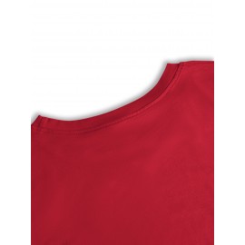 Women's Casual Short-Sleeve T-Shirt with 